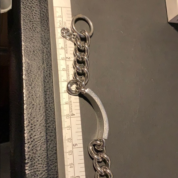 Michael Kors bracelet silver pave toggle logo MK - Picture 5 of 8